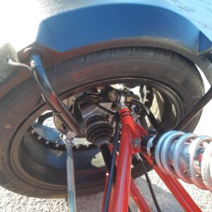 Plus 1 Quad kit Fenders by All Things Slingshot - drivetrain