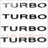 TURBO Letters Decal Kit for the Polaris Slingshot - exterior